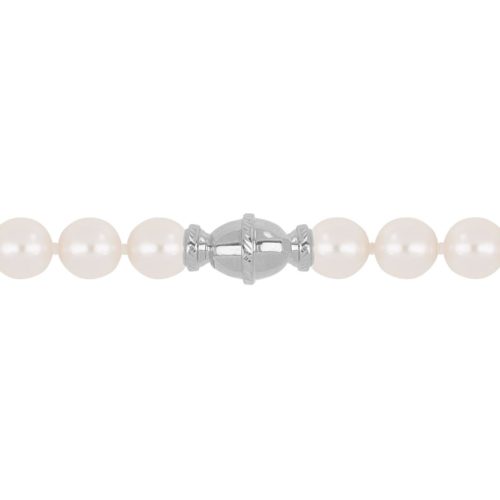 Akoya pearl string with 18 kt gold clasp - C004L