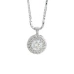 18kt white gold necklace with diamonds - CD521/DB-LB