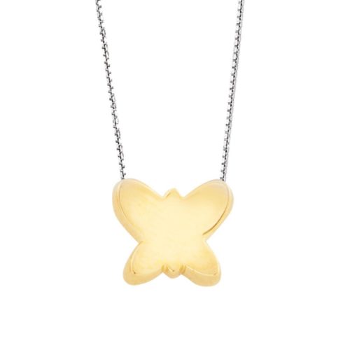 18kt yellow gold butterfly necklace - CEA2717-LN