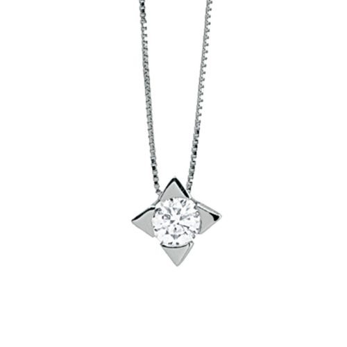 Star Light Point Necklace with Diamond