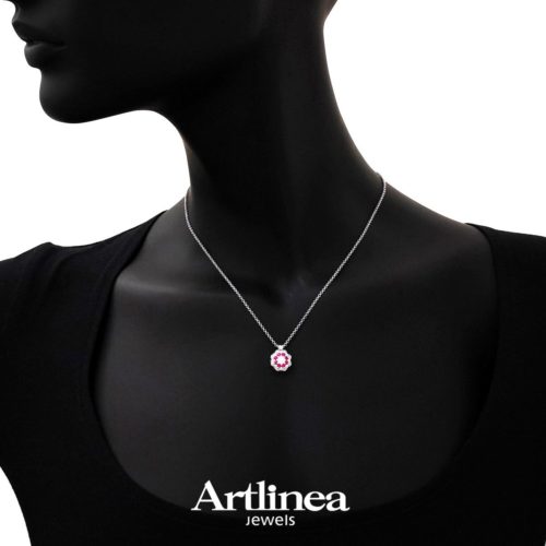 Necklace with Diamonds and Precious Stones