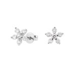 Multi-stone earrings with diamonds