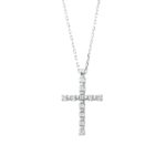 Multi-stone necklace with diamonds
