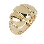 18kt polished gold band ring