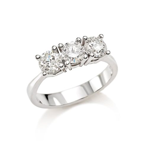 Three-stone Diamond ring