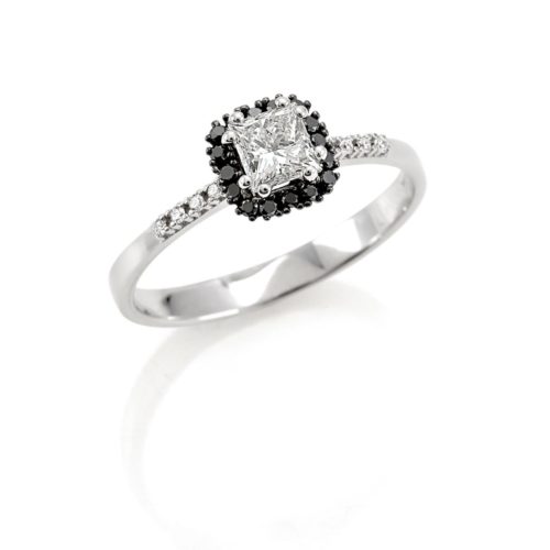 Multistone Ring with Diamonds