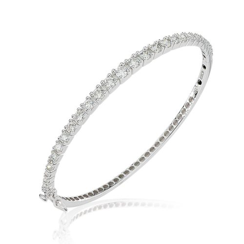 Rigid tennis bracelet in 18 kt graduated gold - BD203/DB