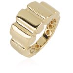 18kt polished gold band ring