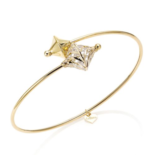 Flexible contrariè bracelet in 18 kt two-tone gold - BCA443-LN
