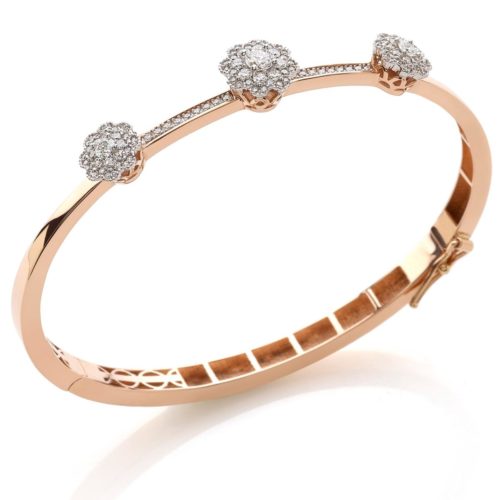 Gold bracelet with diamonds - BD127/DB