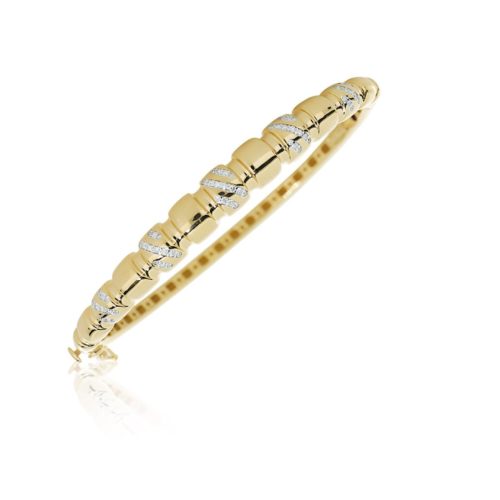 18kt gold pavé diamond bracelet - BD176