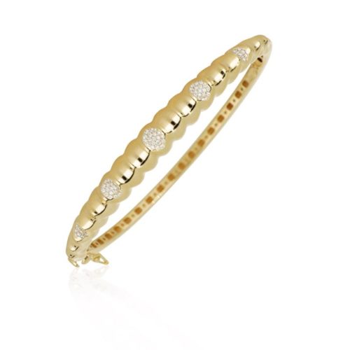 18kt gold pavé diamond bracelet - BD177