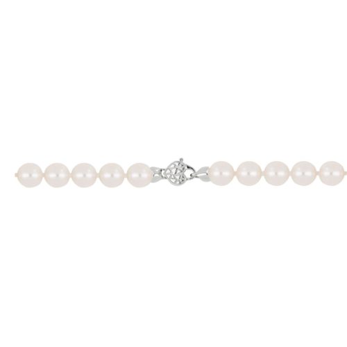 Akoya pearl string with 18 kt gold clasp - C029L
