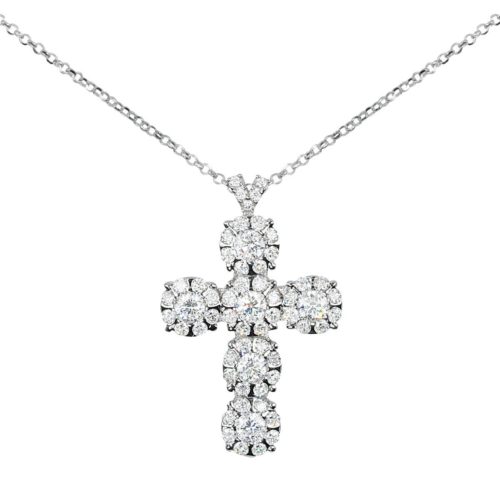 Cross Necklace with Diamonds