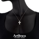 Cross Necklace with Diamonds