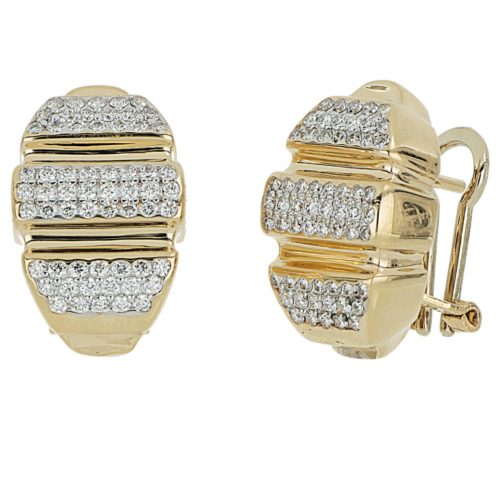 Gold and diamond earrings - OD497