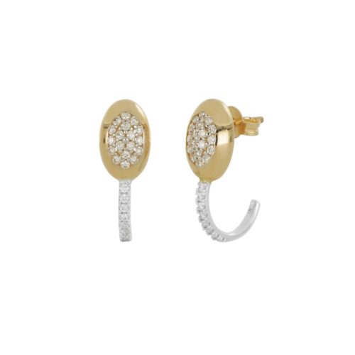 Gold and diamond earrings - OD861