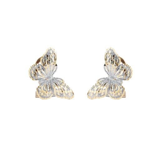 Butterfly earrings in 18kt gold - OE3906/F
