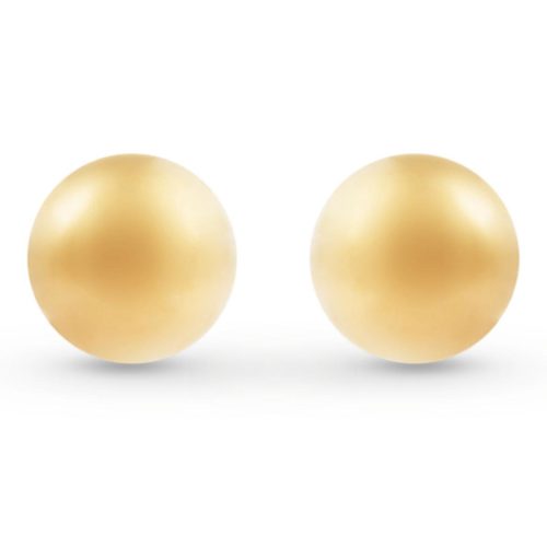 Round earrings in 18kt polished yellow gold - OP0024-LG