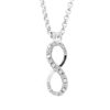 Necklace in 18kt white gold, with customizable symbol in diamonds  - CFF029/