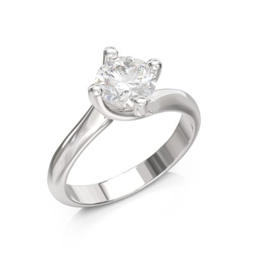 Classic Solitaire Ring with Diamond