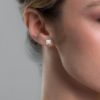 Point Light Earrings with Diamonds