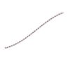 Stone tennis bracelet 2.5 mm alternating color stones with white diamond - BD158