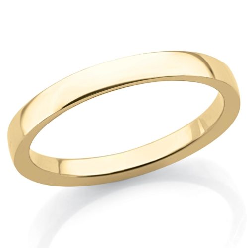 3mm wide 18kt gold wedding ring - ADF320P