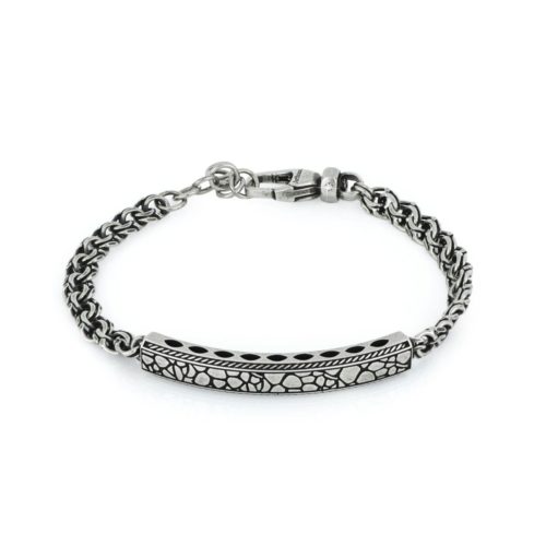 Men's Silver Bracelet - ZBU007D-LM