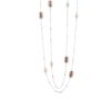 Chanel necklace in 925 silver, rhodium-plated, enameled, with pearls - ZCL955-ML