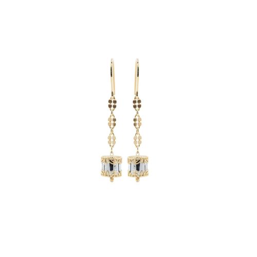 Gold and rhodium-plated 925 silver earrings - ZOR1088-LN