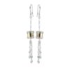 925 rhodium-plated and gold-plated silver earrings - ZOR1113-LN