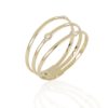 18kt gold ring with natural white diamonds - AD1148