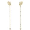 18kt gold earrings with natural white diamonds - OD550