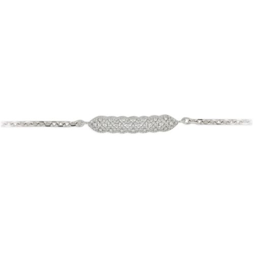 925 silver bracelet with white zircons - ZBR740/BI-LB