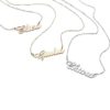18 kt gold necklace with small name, customizable - CO3NOME