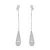 Chandelier earrings in 925 silver with white zircons - ZOR1282-LB