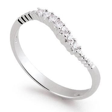 18kt white gold ring with diamonds - AD053-LB