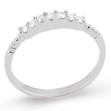18kt white gold ring with diamonds - AD066-LB