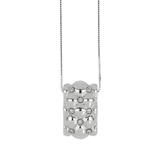 18kt gold necklace with natural white diamonds - CD733
