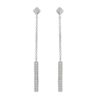 925 Silver Zirconia Pavé Earrings - ZOR1301/BI-LB