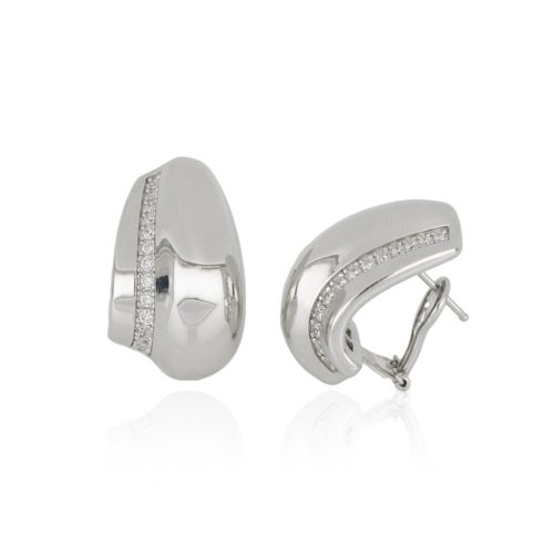 925 silver earrings with zirconia riviera - ZOR1304-LB