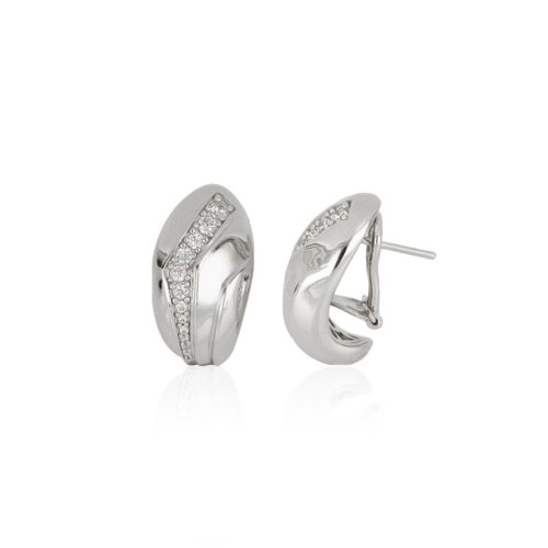 925 silver earrings with zirconia - ZOR1309-LB