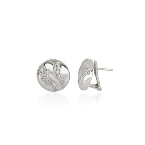 925 silver earrings with zirconia - ZOR1311-LB