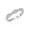 18kt white gold ring with natural white diamonds - AD1213-LB