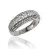 18kt white gold ring with natural white diamonds - AD1217/DB-LB