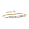 Large Tennis Bracelet in 18kt Gold and Diamonds - BD210/DB-LN