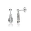 18kt white gold earring with natural white diamonds - OD572/DB-LB