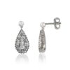 18kt white gold earrings with natural white diamonds - OD578/DB-LB