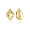18kt gold earrings with yellow polished finish - OE5402-LG